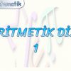 ARİTMETİK DİZİ – 1