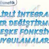 BELİRLİ İNTEGRALDE SINIR DEĞİŞTİRME VE BİLEŞKE FONKSİYON UYGULAMALARI