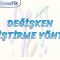 DEĞİŞKEN DEĞİŞTİRME YÖNTEMİ