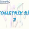 GEOMETRİK DİZİ – 2