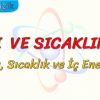 ISI VE SICAKLIK – 1 / ISI, SICAKLIK VE İÇ ENERJİ