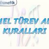 TEMEL TÜREV ALMA KURALLARI
