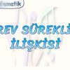 TÜREV – SÜREKLİLİK İLİŞKİSİ