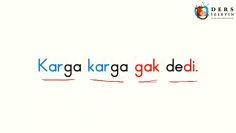 G SESİ OKUMA METNİ